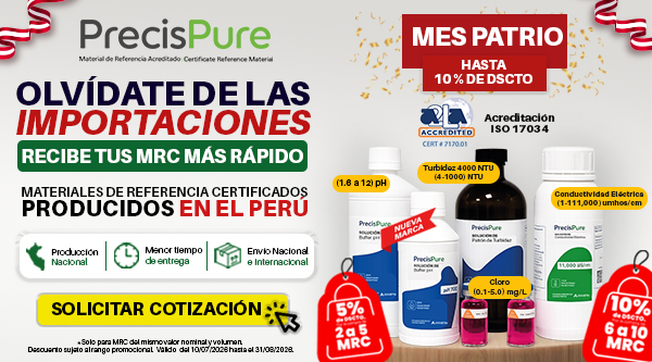 Campaña Precis Pure Materiales de Referencia Certificados